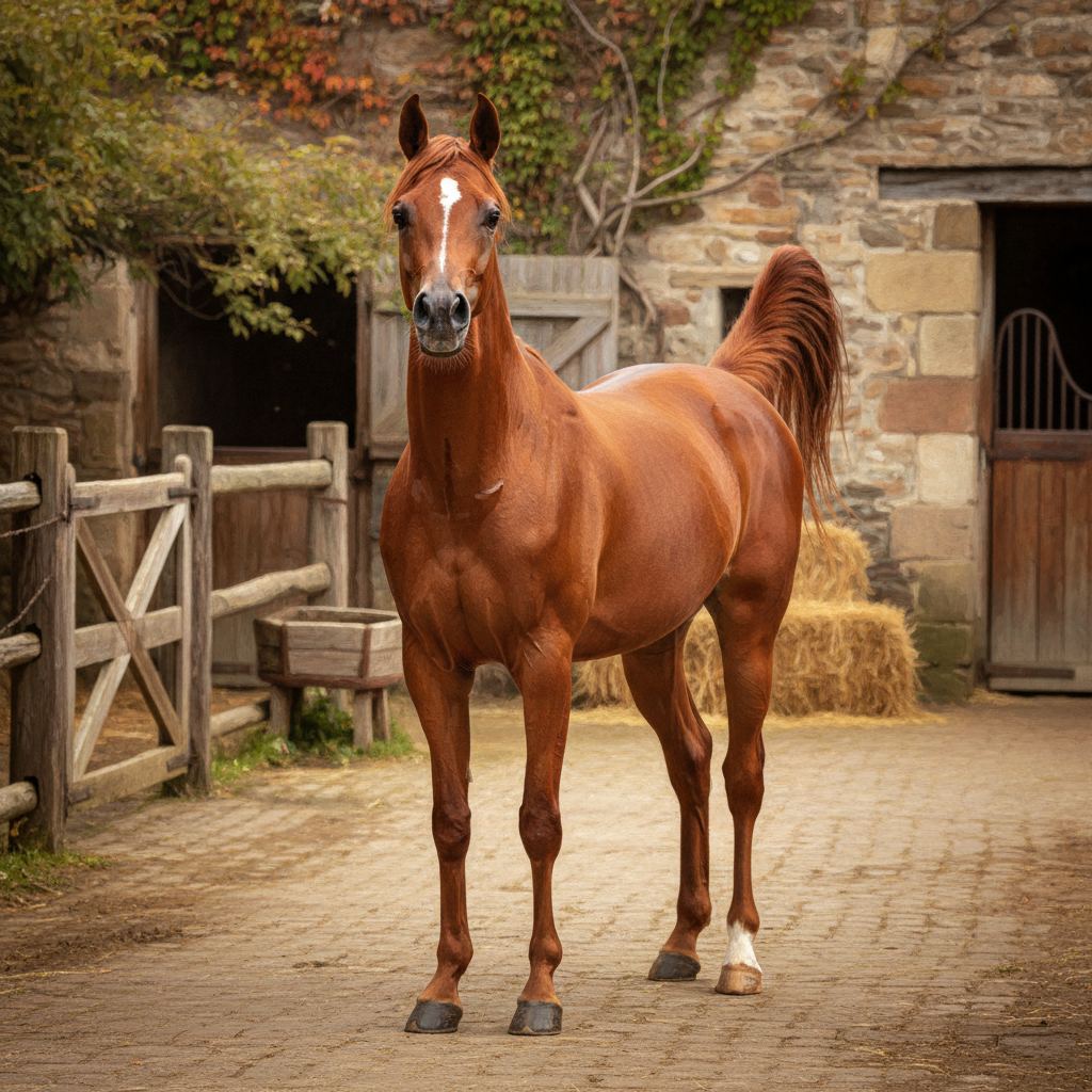 A Arabian in editorial photographic style