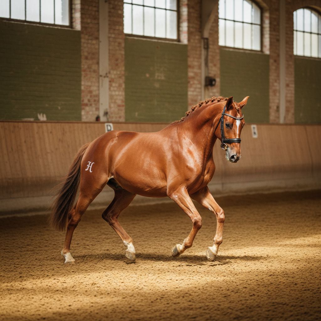 A Hanoverian in editorial photographic style