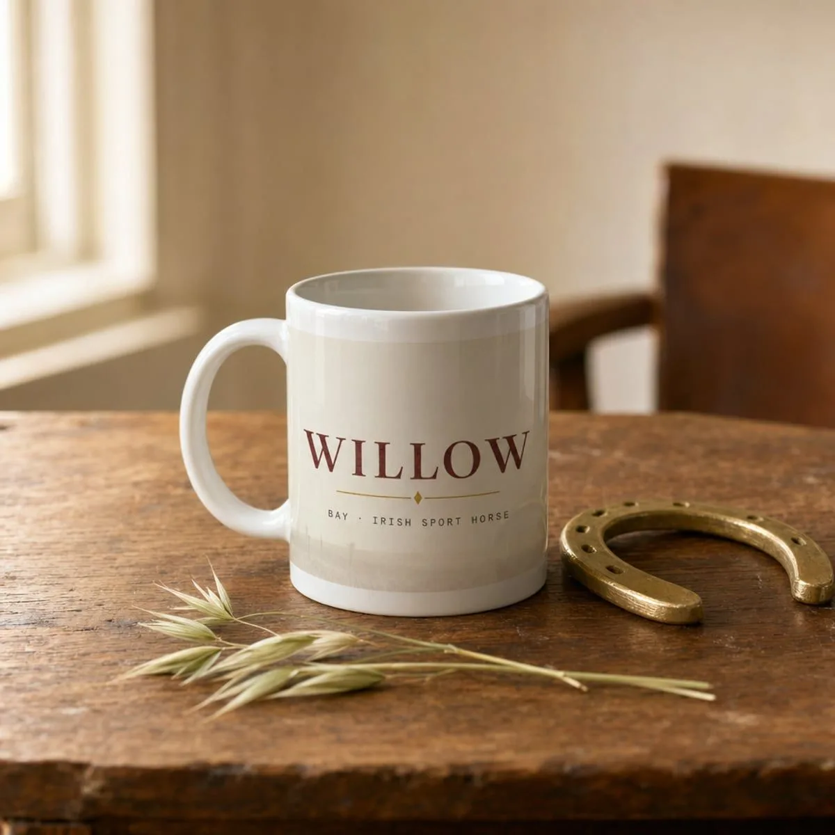 Personalised horse mug