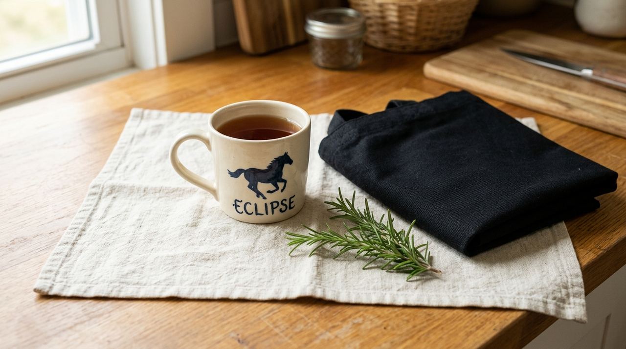 Lifestyle scene representing personalised horse gifts under £25