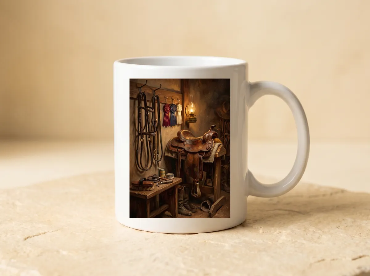 The Tack Room on an 11oz mug
