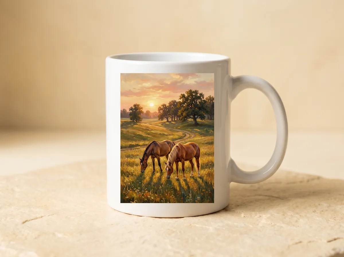 Two in the Field on an 11oz mug